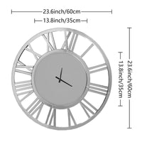 SHYFOY round Wall Clock- Modern Clocks Mirrored Wall Decor