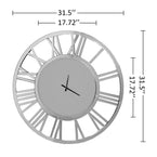 SHYFOY round Wall Clock- Modern Clocks Mirrored Wall Decor