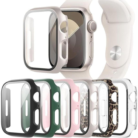 6-Pack Iwatch 40Mm Case – Ultra-Thin Hard PC Full Protective Bumper with Tempered Glass Screen Protector – Compatible with Apple Watch Series SE (2Nd Gen), 6, 5, 4 – Durable Face Cover for Everyday Use Protection Wearable